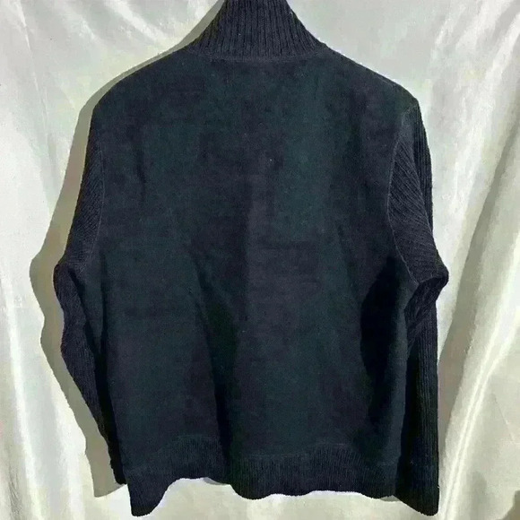 The Original Ben Sherman Men's Black Wool Blend Zip Up Sweater Jacket Size M - Picture 6 of 12